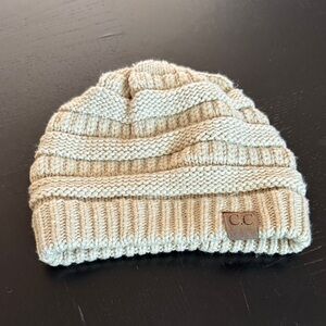 CC Boutique Beige Knit Hat